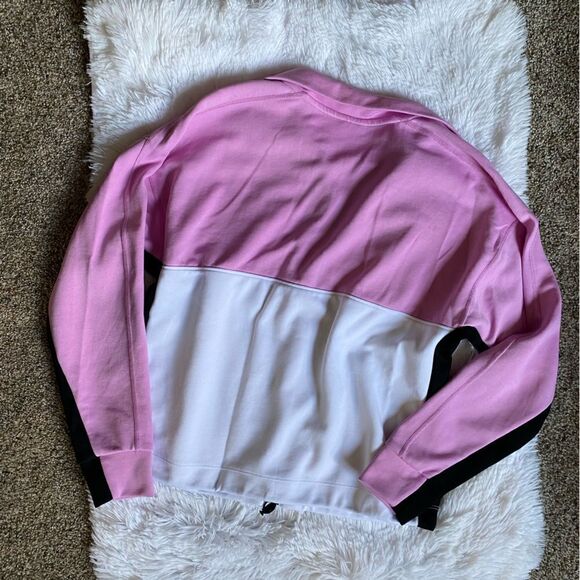 DKNY Sport Quarter Zip Pullover Color Block Shirt - Picture 2 of 9